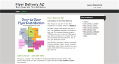 Desktop Screenshot of flyerdeliveryaz.com