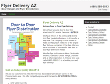 Tablet Screenshot of flyerdeliveryaz.com